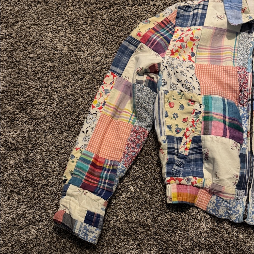 Polo by Ralph Lauren Patchwork Quilted Jean Jacket - Multi Pastel - Picture 2 of 7